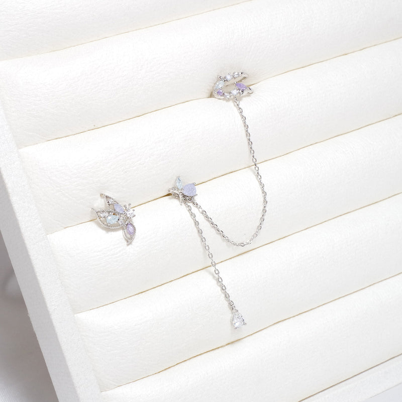 Dream Of Butterfly Earrings/Ear Cuff [Two-two]