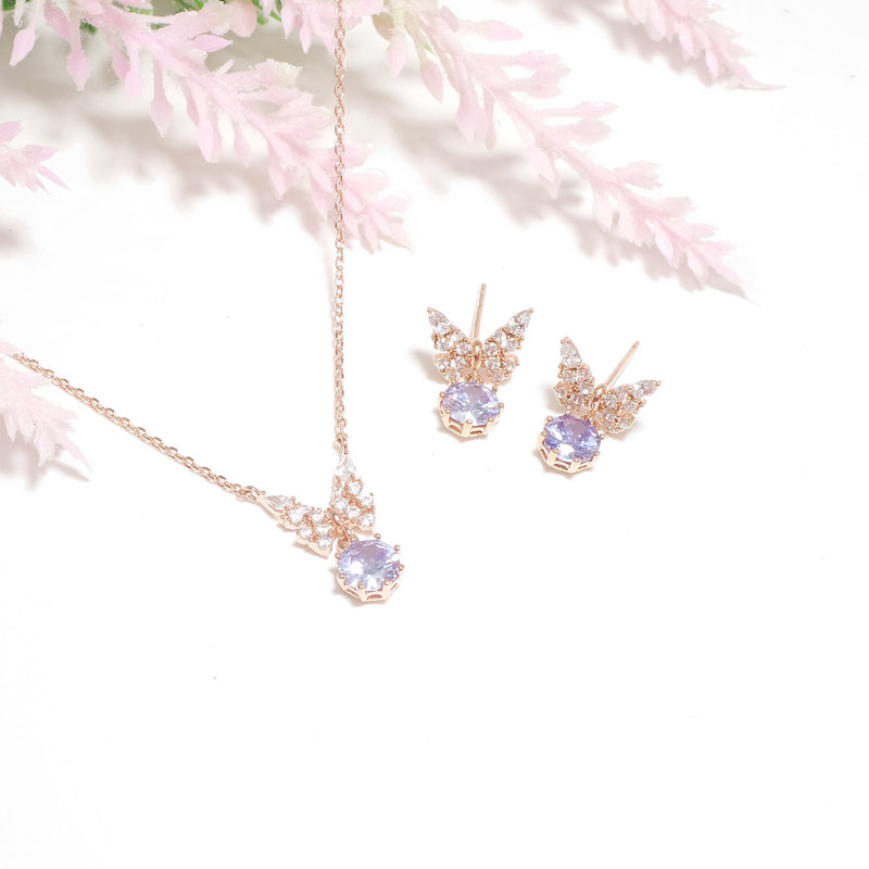 Alluring Butterfly Necklace & Set