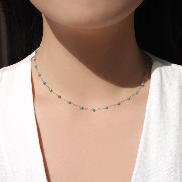 Tattoo Turquoise Chain Necklace
