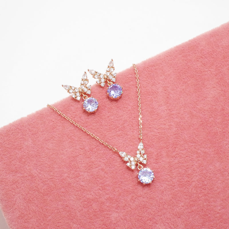 Alluring Butterfly Necklace & Set