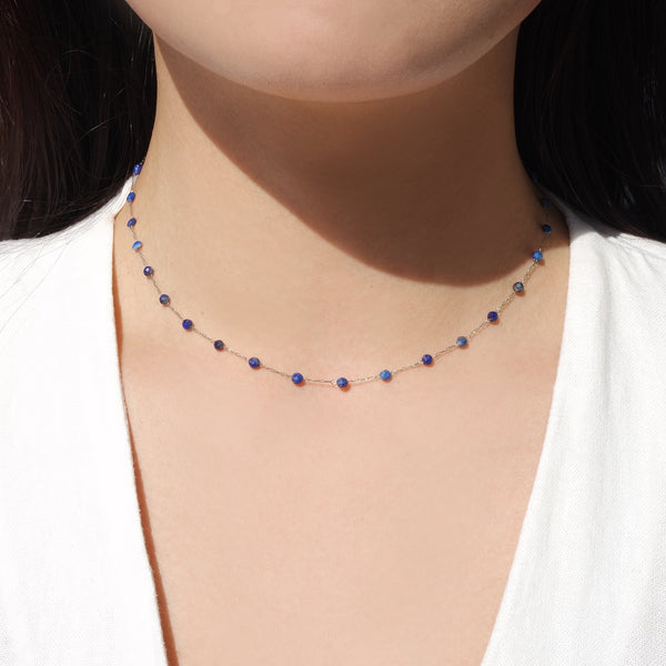 Tattoo Lapis Lazuli Chain Necklace