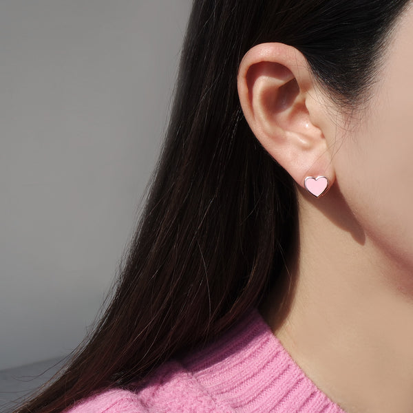 Lovesick Heart Clip Earrings [Two-two]