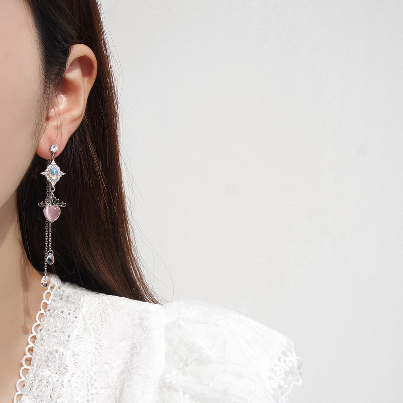 Pink Ocean Earrings [The Mermaid]