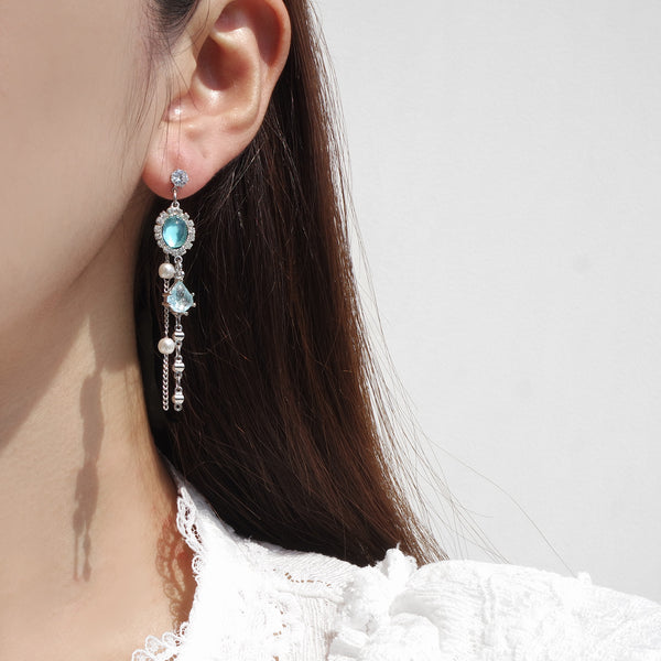 Blue Sea Earrings [The Mermaid]