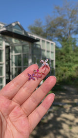 Manchurian Violet Flower Ear Cuff[Two-two]