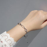 Tattoo Heart To Heart Chain Link Bracelet