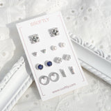 7days Variety Earrings Set [Monday olive]