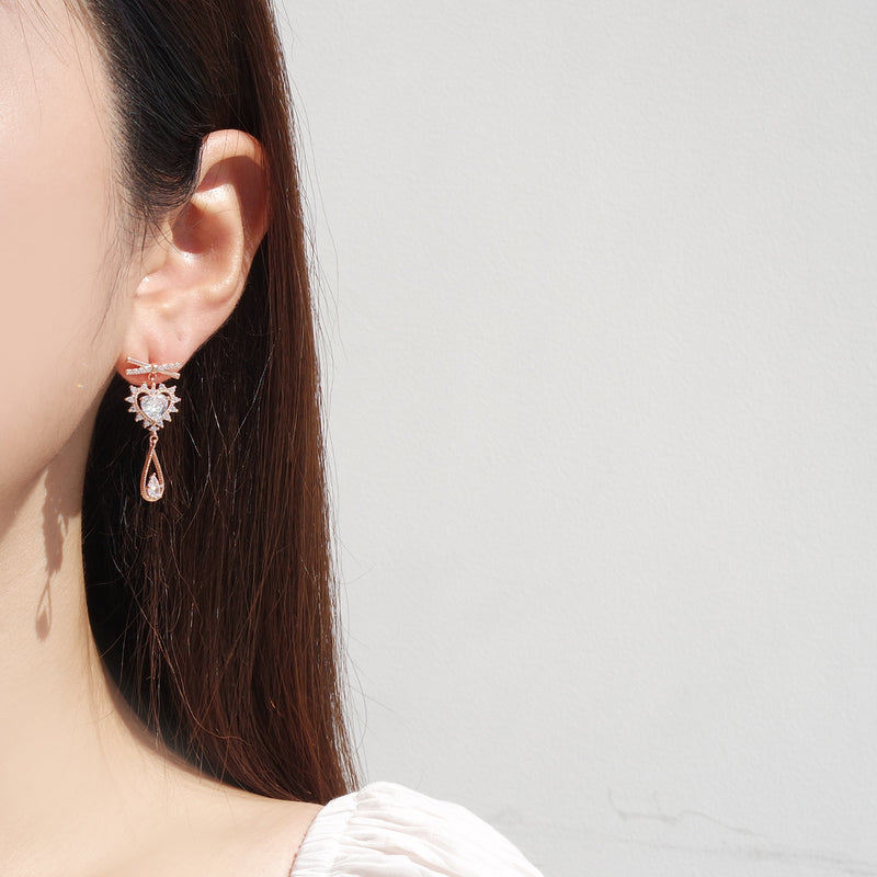 Sparkle And Shine Love Earrings [Two-two]