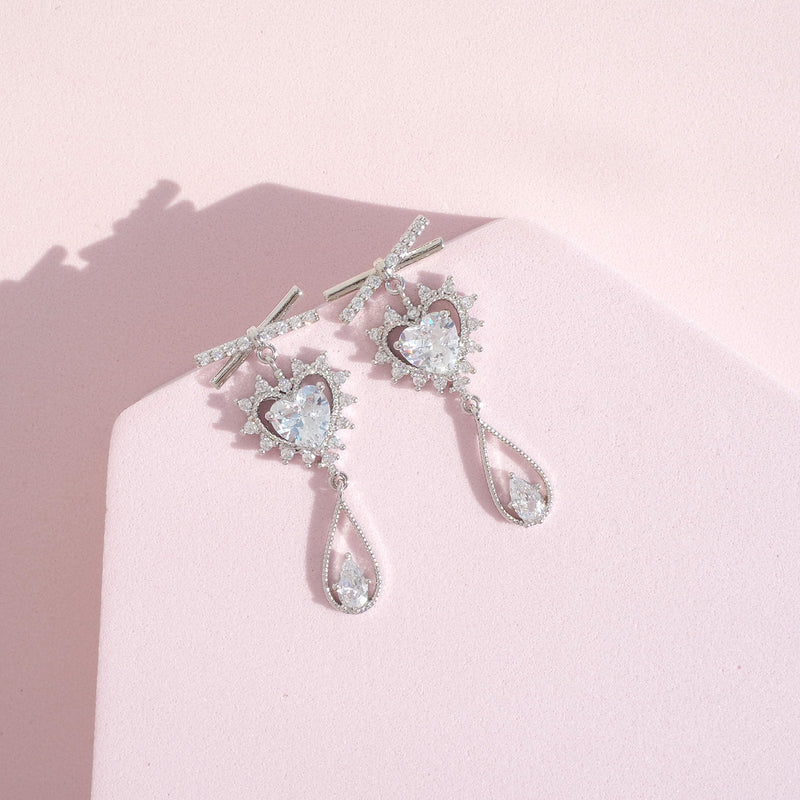 Sparkle And Shine Love Earrings [Two-two]