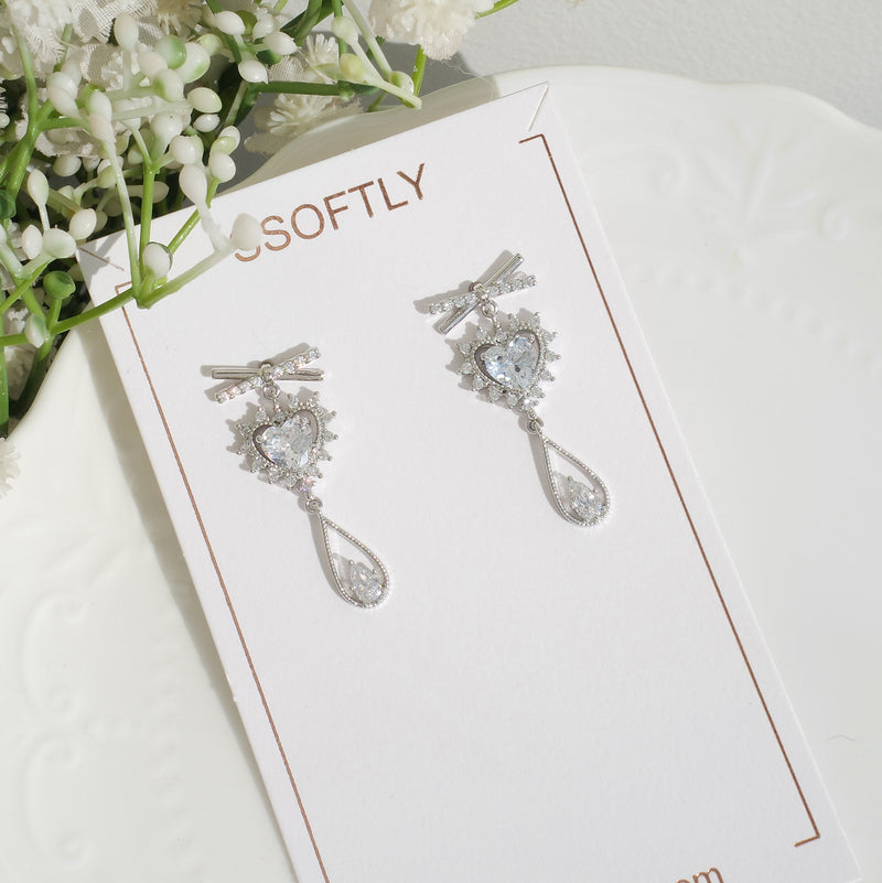 Sparkle And Shine Love Earrings [Two-two]