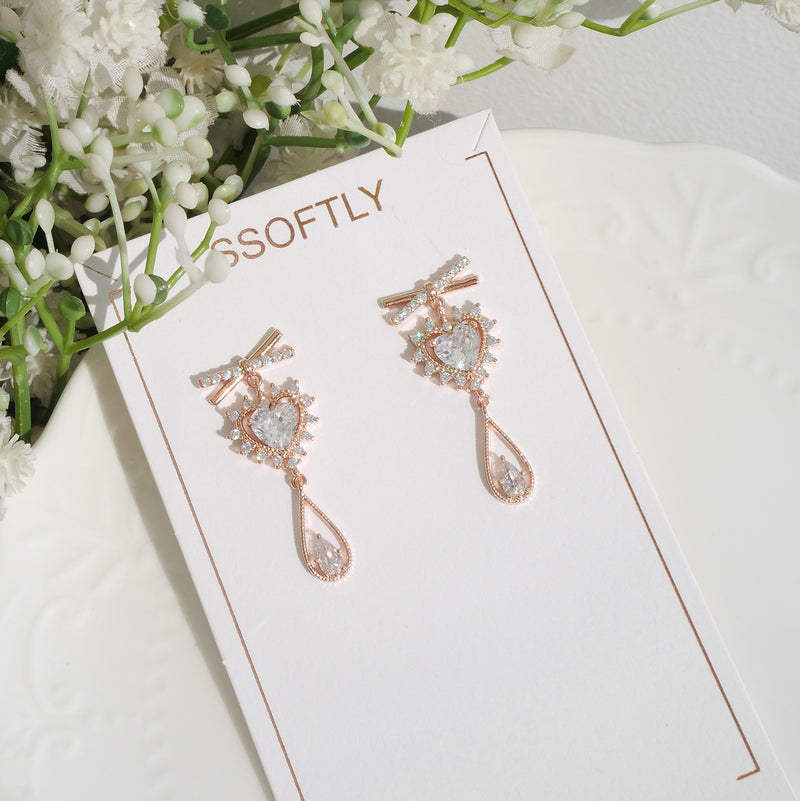 Sparkle And Shine Love Earrings [Two-two]
