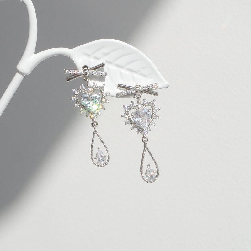 Sparkle And Shine Love Earrings [Two-two]