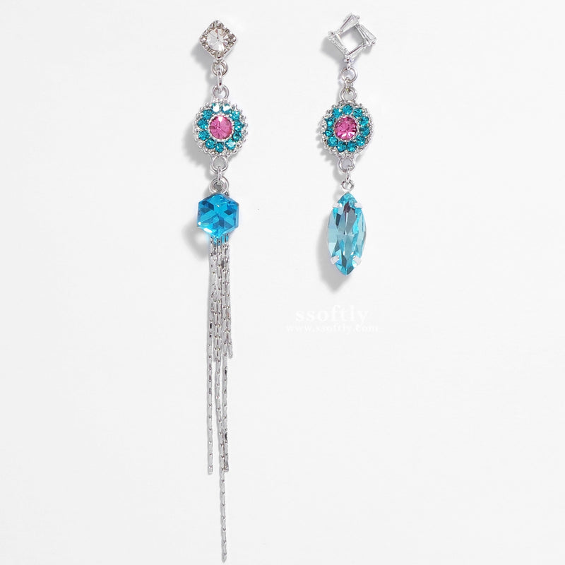 Blue Sapphire Cocktail Earrings [Cocktail Collection]