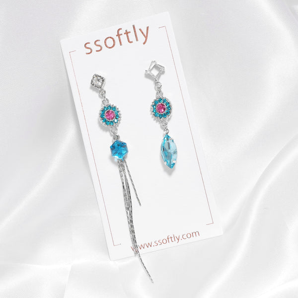 Blue Sapphire Cocktail Earrings [Cocktail Collection]