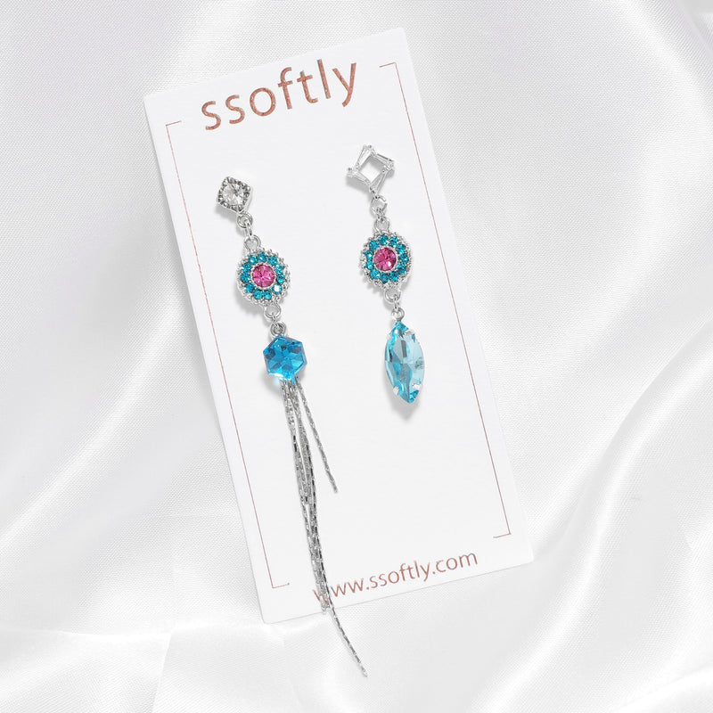 Blue Sapphire Cocktail Earrings [Cocktail Collection]