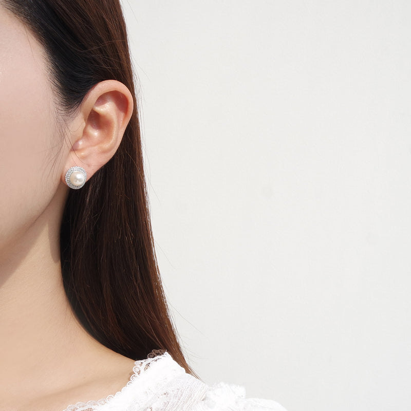Jenna Classy Pearl Earrings  [Hotel De Luna]