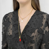 Rounded Link Chain Necklace In Gold