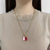 Heart Chain Necklace In Gold