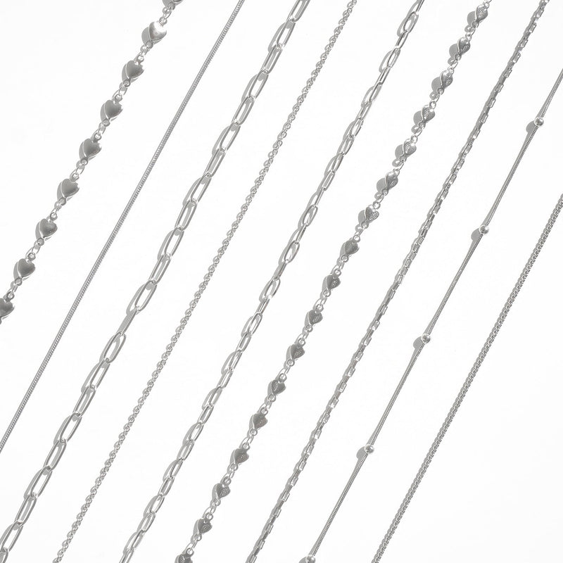 Silver Ball Chain Necklace