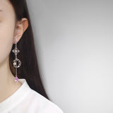 Pousse Cafe Earrings In Blossom pink [Cocktail Collection]