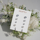 Tattoo Stainless Steel Variety Earrings Set 5 in 1/10th Re-stock