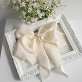 Goddess Ribbon Bow Hair-Pin In White