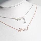 Anna Sea Shell Floria Set In Rose Gold up to10%