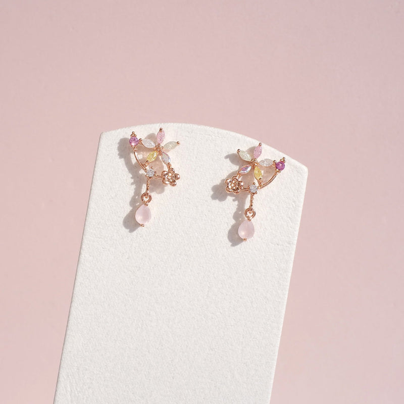 Smile Flower Earrings [Two-two]
