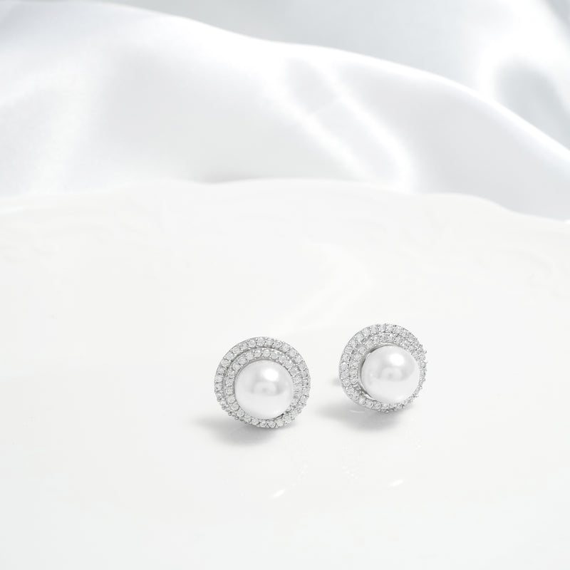 Jenna Classy Pearl Earrings  [Hotel De Luna]