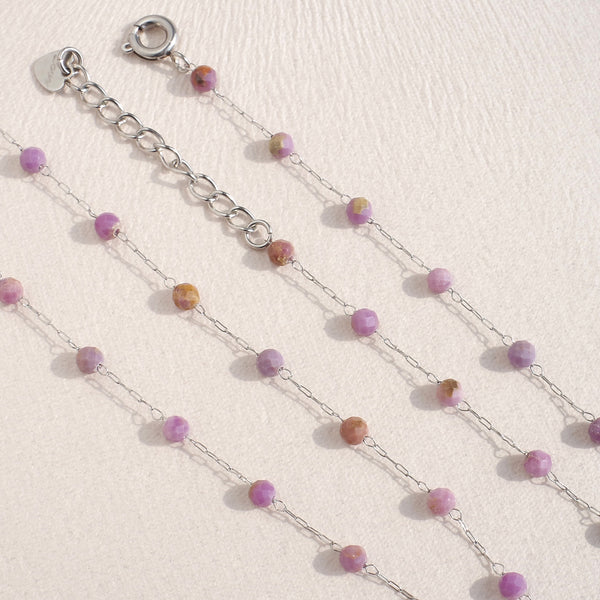 Tattoo Lepidolite Chain Bracelet