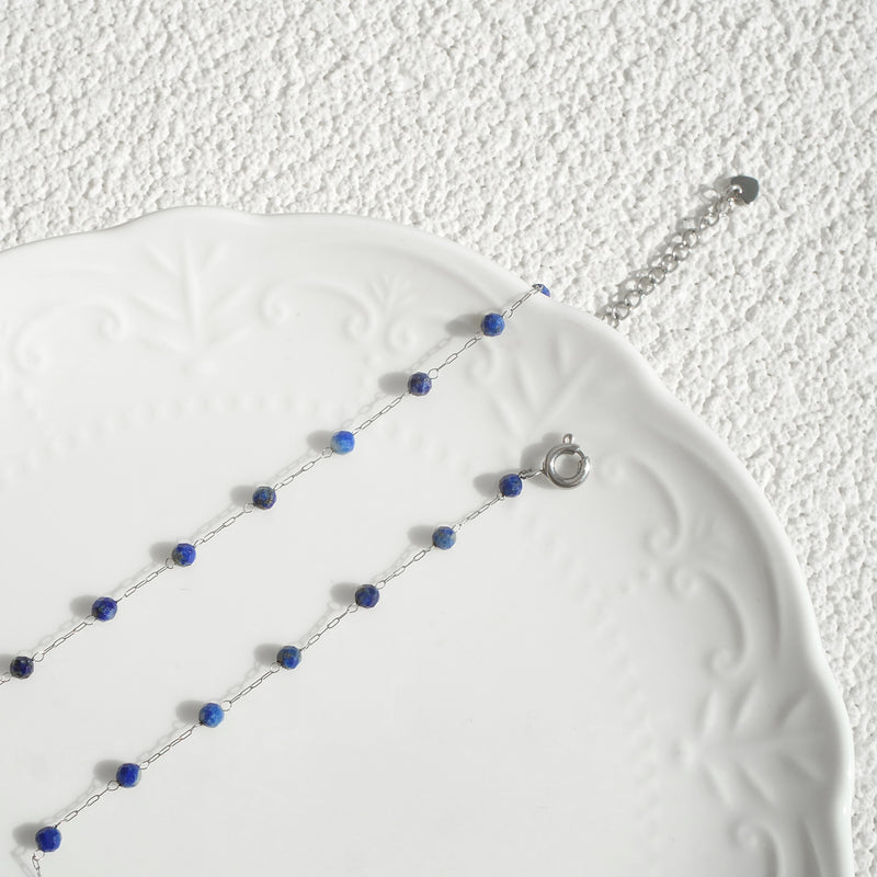 Tattoo Lapis Lazuli Chain Necklace