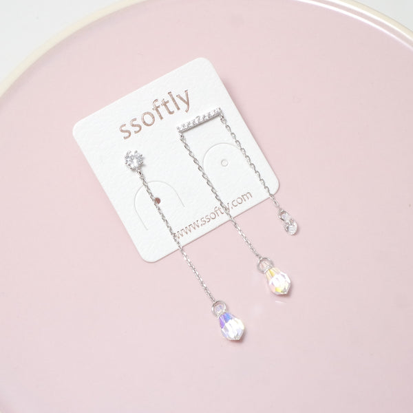 Falling Rain Drop Earrings [Over The Rainbow Collection]