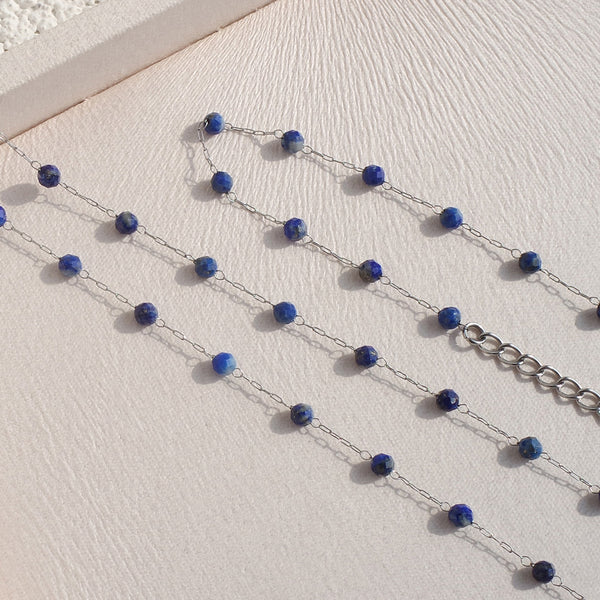 Tattoo Lapis Lazuli Chain Bracelet