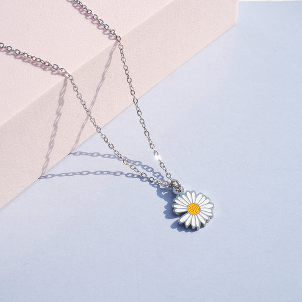 Tattoo Stainless Steel Daisy Daisy Necklace