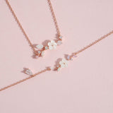 Anna Sea Shell Floria Set In Rose Gold up to10%