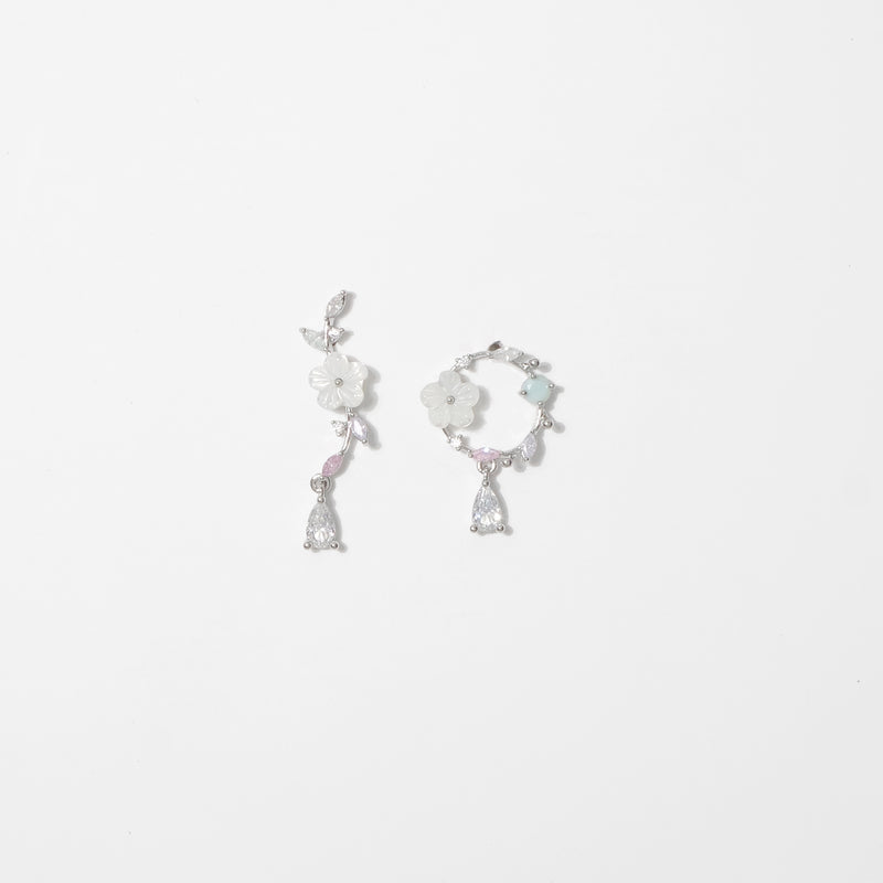 Anna Sea Shell Floria Set In Silver up to10%