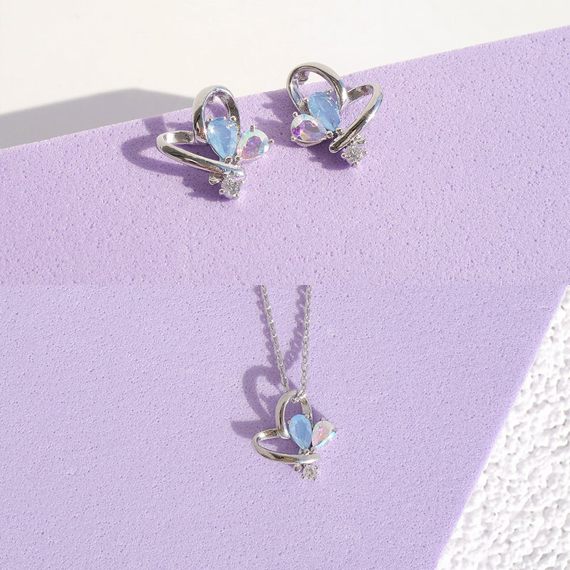 Love You, Ditto Earrings/Necklace Set